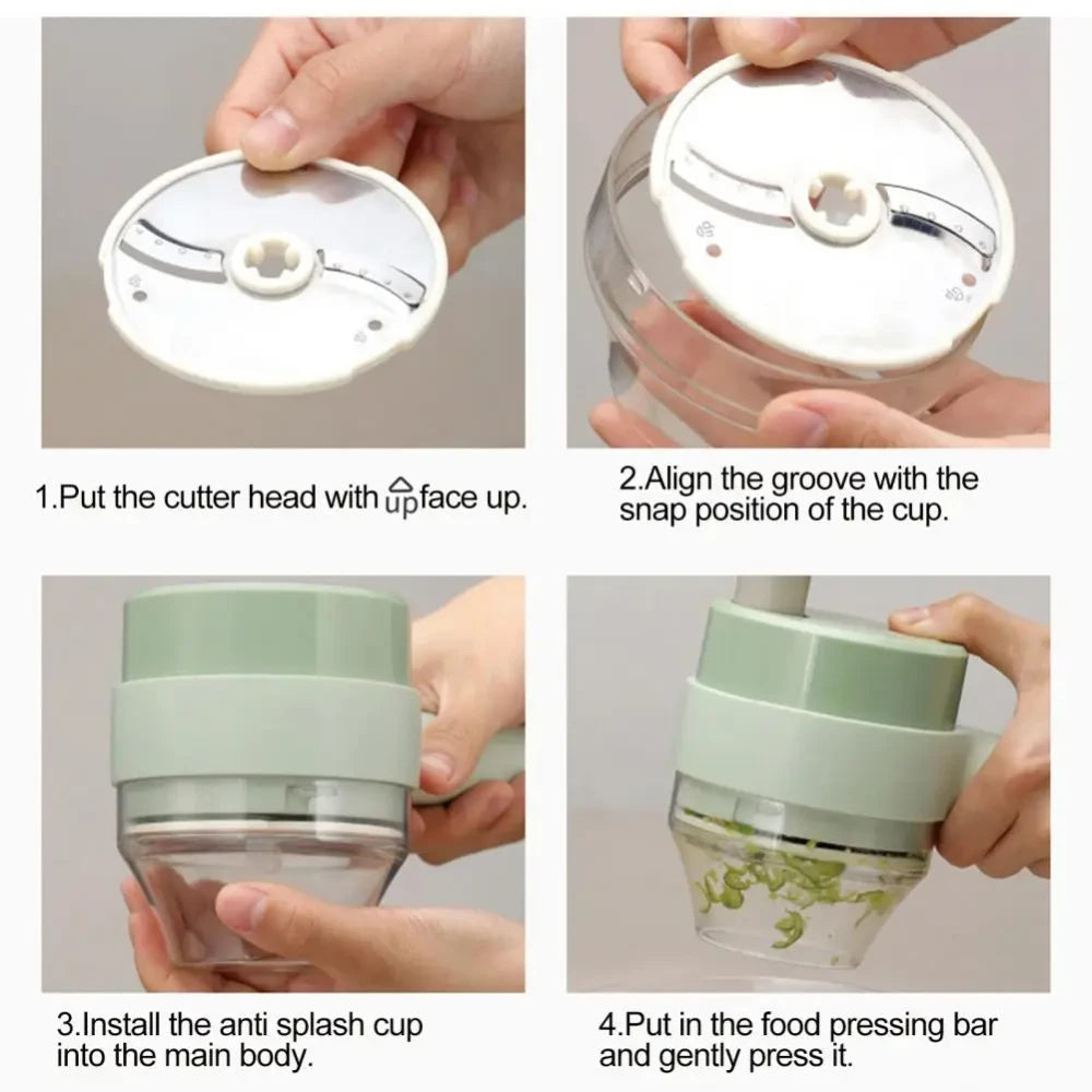 Electric Handheld Garlic Grinder