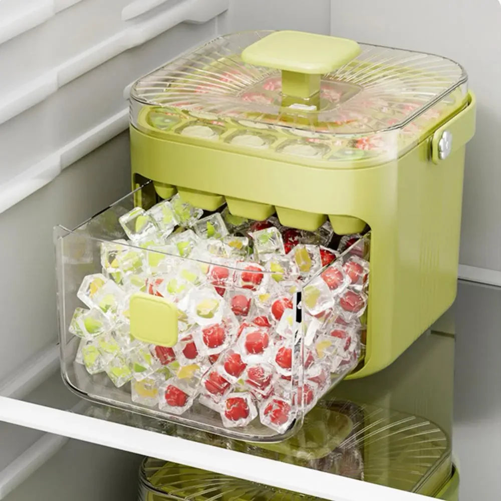 Transparent Ice Cube Storage Box