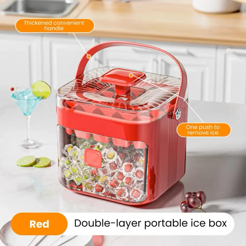 Transparent Ice Cube Storage Box