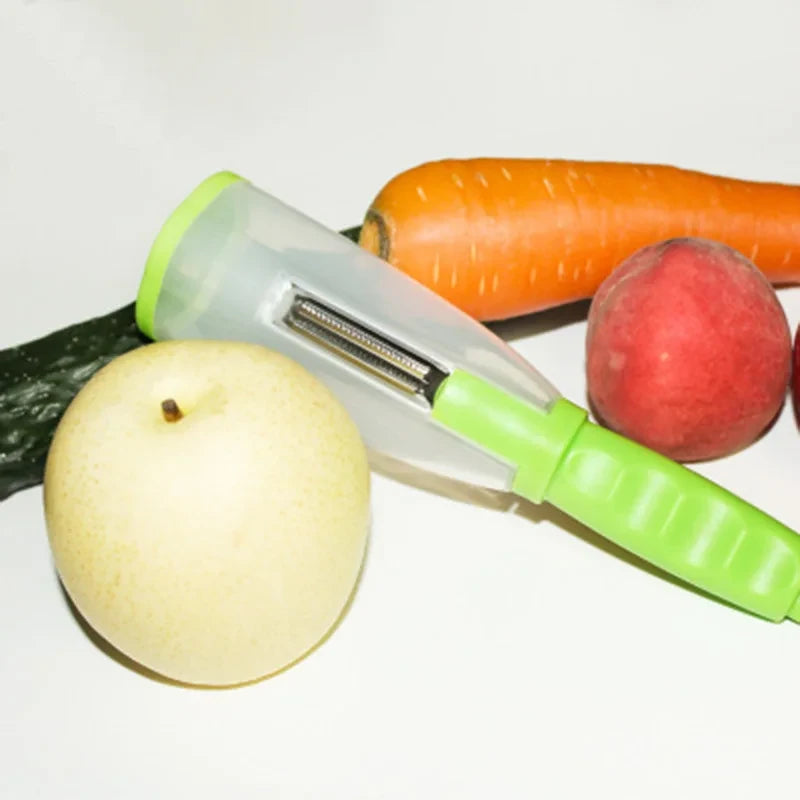 Vegetable Peeler with Waste Container