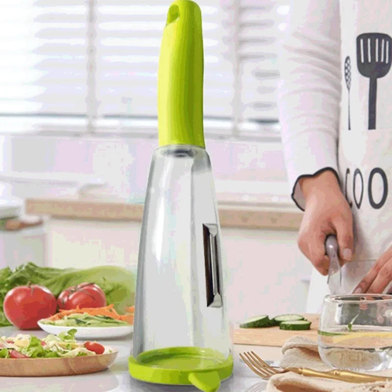 Vegetable Peeler with Waste Container