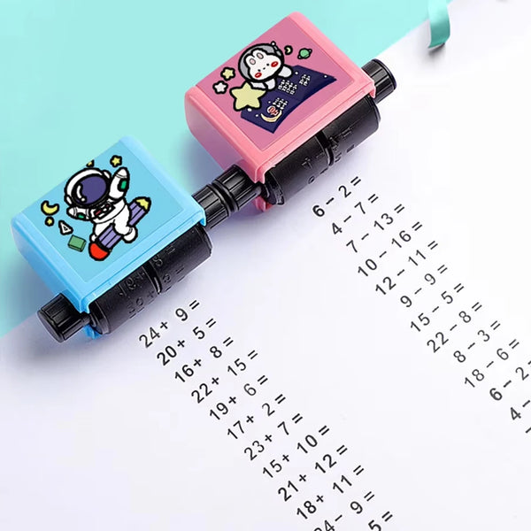 Math Practice Number Rolling Stamp