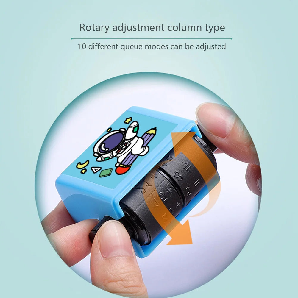 Math Practice Number Rolling Stamp
