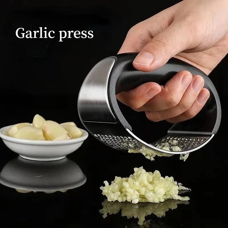 Stainless Garlic Press Manual Crusher